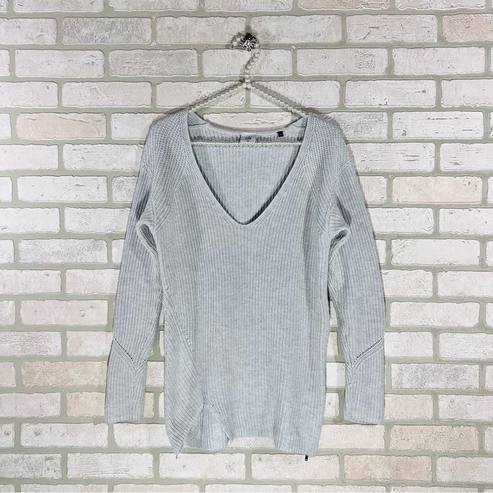 Cabi Style 3531 Deep V Neck Side Zip Long Sleeve Sweater Size XS - Picture 5 of 10